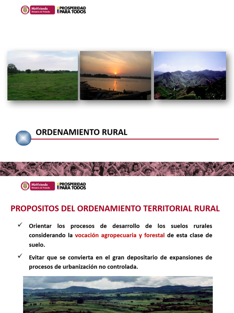 Ordenamiento Rural y Uso Sostenible del Suelo | PDF | Área rural | Los ...