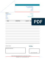 Proforma Invoice With Company Seal