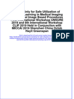 Download pdf Uncertainty For Safe Utilization Of Machine Learning In Medical Imaging And Clinical Image Based Procedures First International Workshop Unsure 2019 And 8Th International Workshop Clip 2019 Held In Co ebook full chapter 