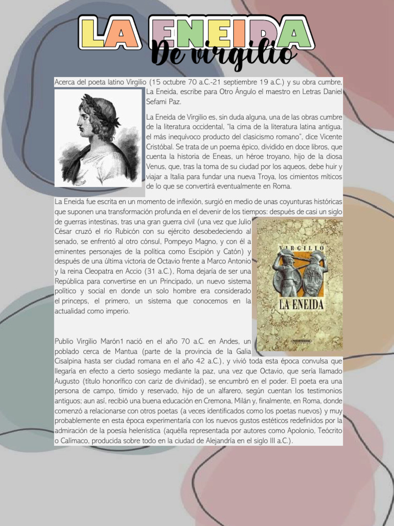 La Eneida | PDF | Virgilio | Eneida