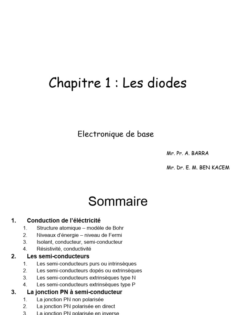 Diodes et semi-conducteurs expliqués | PDF | Semi-conducteurs | Diode