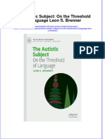 Download full chapter The Autistic Subject On The Threshold Of Language Leon S Brenner pdf docx