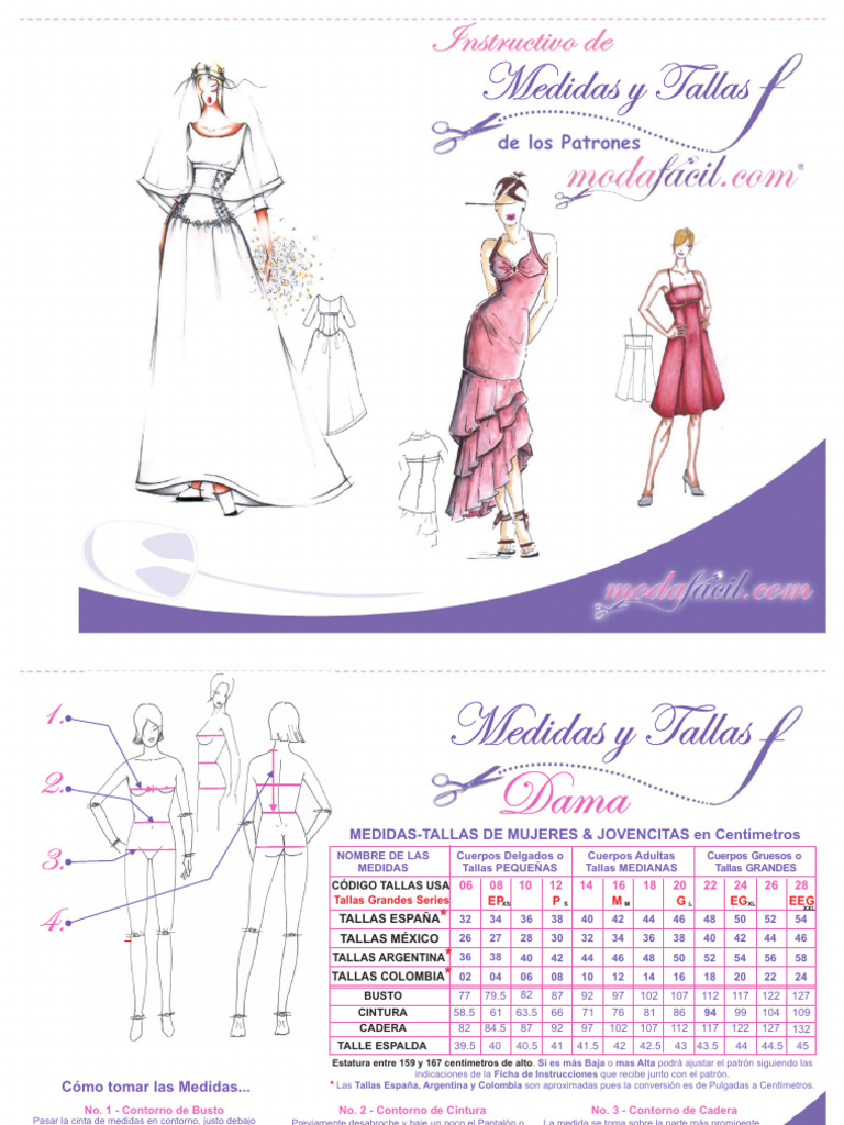 Guía de Medidas y Tallas de Ropa | PDF | Moda | Ropa