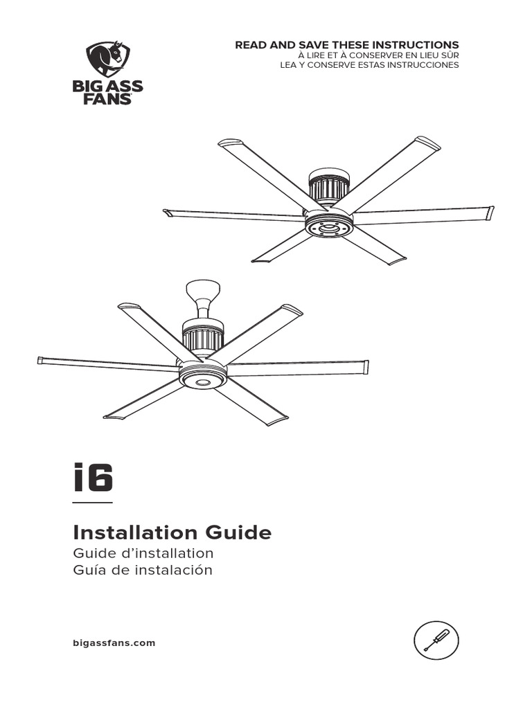 Guide d'installation du ventilateur i6 | PDF | Biens manufacturés ...