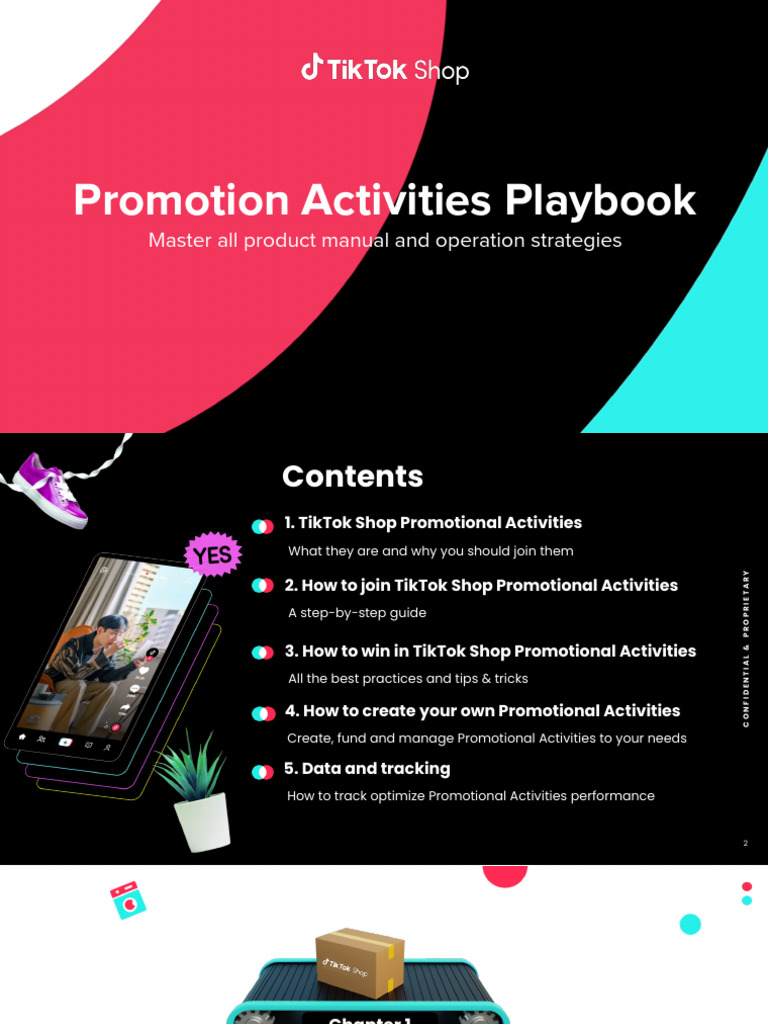 TikTok Shop Promotion Playbook | PDF | Repurchase Agreement | Brand