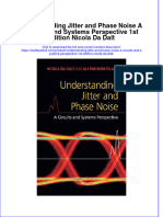 Textbook Understanding Jitter and Phase Noise A Circuits and Systems Perspective 1St Edition Nicola Da Dalt Ebook All Chapter PDF