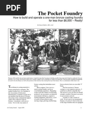 The Pocket Foundry Foundry Casting Metalworking