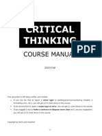 CriticalThinking CourseManual 2023fall