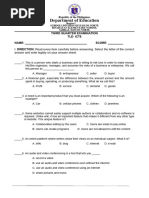 2nd Quarter Exam Tle 6