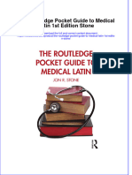 Full Chapter The Routledge Pocket Guide To Medical Latin 1St Edition Stone PDF