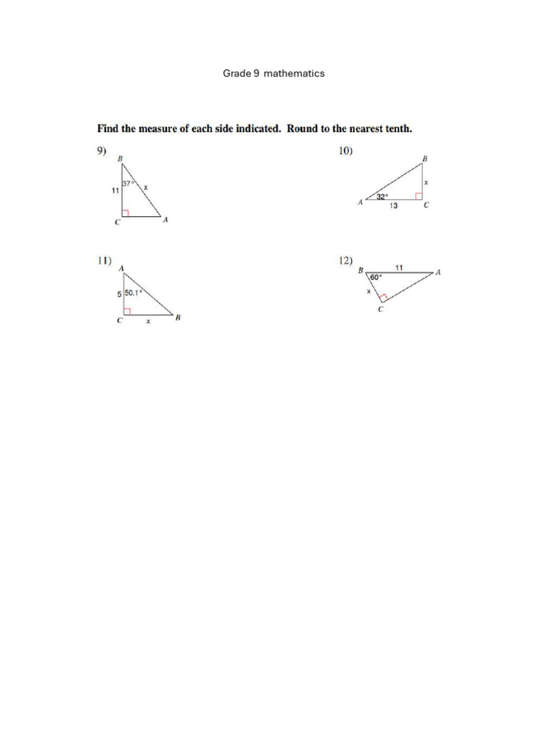 Grade 9 mathematics activity 2 | PDF