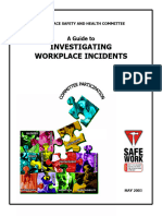 Workplace accident investigation