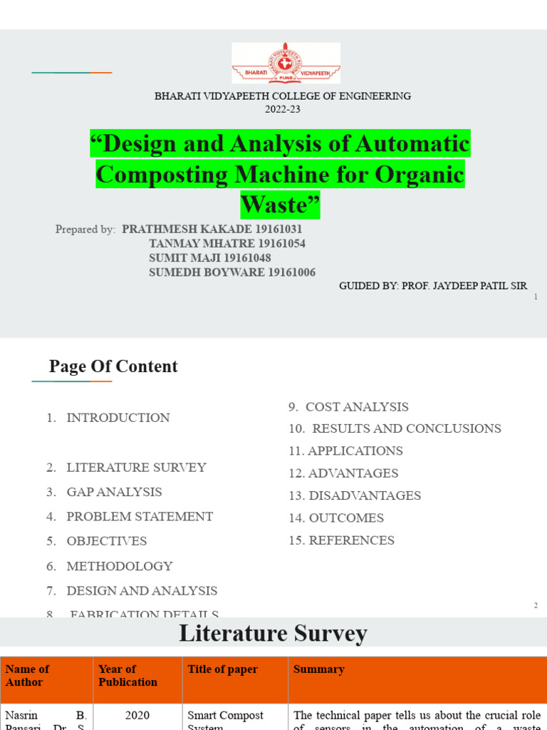 Automatic Organic Waste Compost Machine | PDF | Compost | Waste