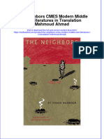 Download full chapter The Neighbors Cmes Modern Middle East Literatures In Translation Mahmoud Ahmad pdf docx