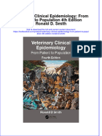 PDF Veterinary Clinical Epidemiology From Patient To Population 4Th Edition Ronald D Smith Ebook Full Chapter