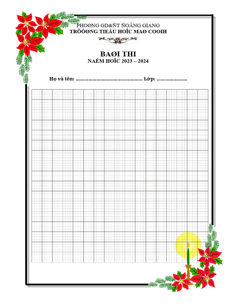 Mẫu giấy viết chữ đẹp | PDF