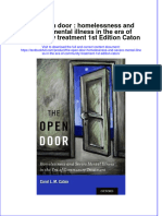 Textbook The Open Door Homelessness and Severe Mental Illness in The Era of Community Treatment 1St Edition Caton Ebook All Chapter PDF