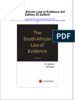 Full Chapter The South African Law of Evidence 3Rd Edition DT Zeffertt PDF