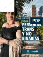 Atencion Integral Salud Personas Trans No Binarias