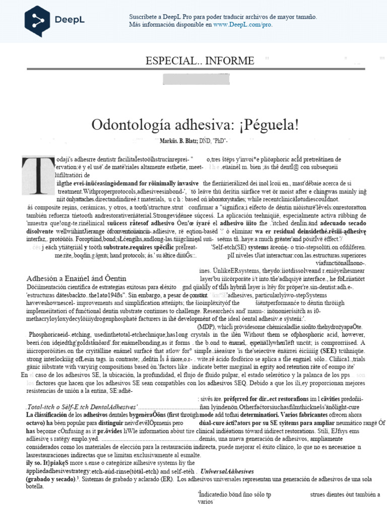 Adhesive Dentistry... Just Bond It... BLATZ 2021 Es PDF Compuesto
