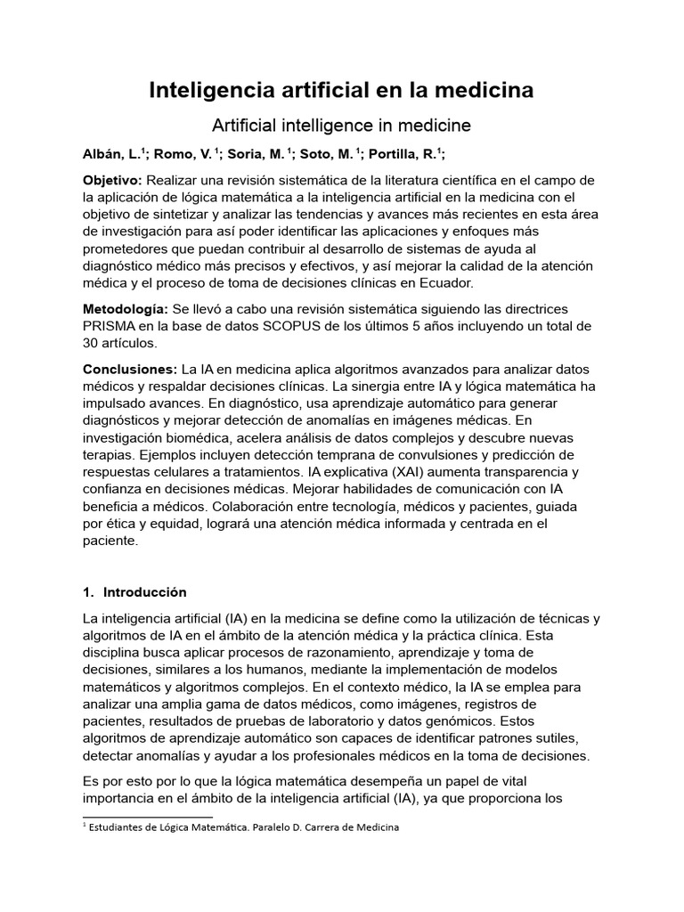 Inteligencia Artificial en La Medicina | Descargar gratis PDF ...