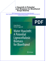 Download pdf Water Hyacinth A Potential Lignocellulosic Biomass For Bioethanol Anuja Sharma ebook full chapter 