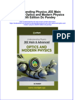 PDF Understanding Physics Jee Main Advanced Optics and Modern Physics 2020Th Edition DC Pandey Ebook Full Chapter