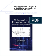 PDF Understanding Regression Analysis A Conditional Distribution Approach 1St Edition Peter H Westfall Ebook Full Chapter