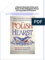 Textbook The Polish Hearst Ameryka Echo and The Public Role of The Immigrant Press Anna D Jaroszynska Kirchmann Ebook All Chapter PDF