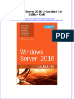 Textbook Windows Server 2016 Unleashed 1St Edition Coll Ebook All Chapter PDF