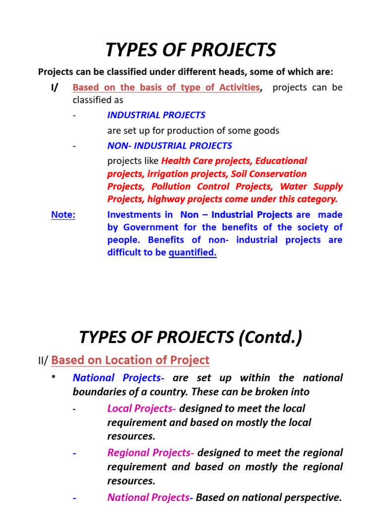 Microsoft PowerPoint - Lect2 - Project Management Types of Projects ...