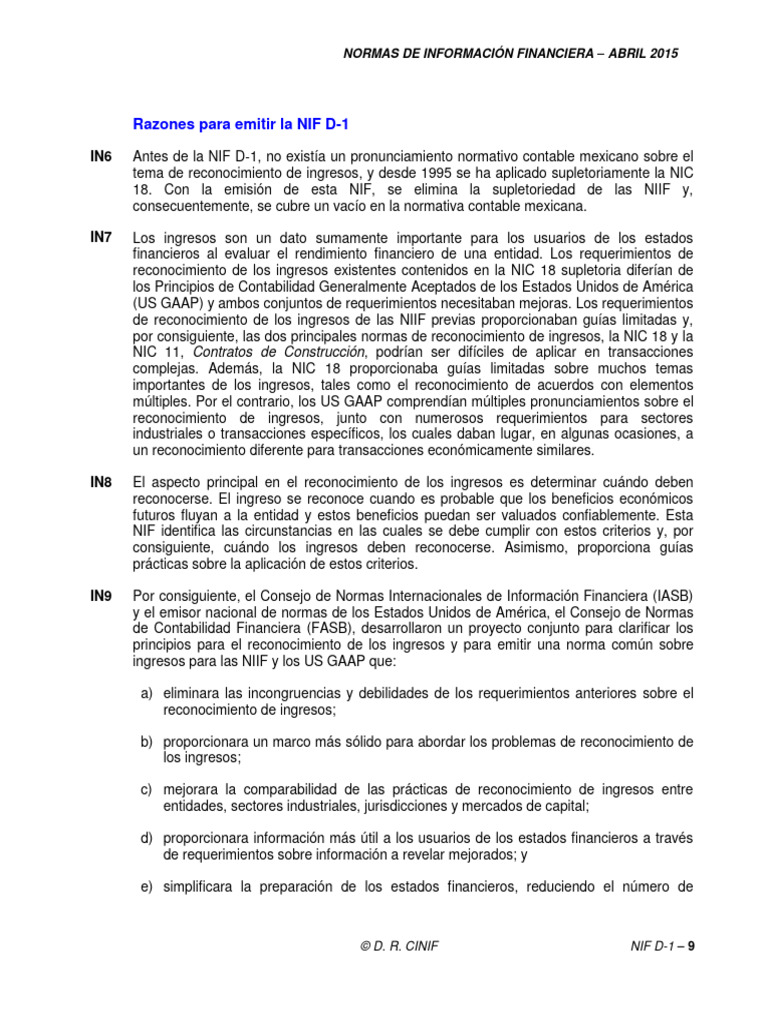 Ejemplo Nif 9 | PDF | normas internacionales de INFORMACION FINANCIERA ...
