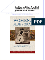 Download textbook Women Of The Blue And Gray True Civil War Stories Of Mothers Medics Soldiers And Spies Marianne Monson ebook all chapter pdf 
