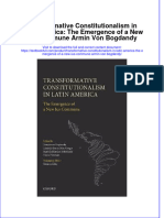 PDF Transformative Constitutionalism in Latin America The Emergence of A New Ius Commune Armin Von Bogdandy Ebook Full Chapter
