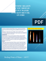 Scientific Reason Why You Should Not Put Water Into Kitchen Oil On Fire - By Gaudencio B. Boniceli