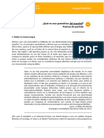 Romanini, L. (2020) - Qué Es Una Gramática Del Español. Puntos de Partida. Rosario Cátedra de Lengua Española I, FHyA-UNR.