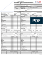 SF 10 Learner - S Permanent Academic Record For Elementary School - Template