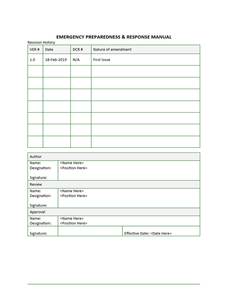 Manual - EPR | Download Free PDF | Emergency | Emergency Management