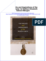 Full Chapter The Rights and Aspirations of The Magna Carta 1St Edition Elizabeth Gibson Morgan PDF
