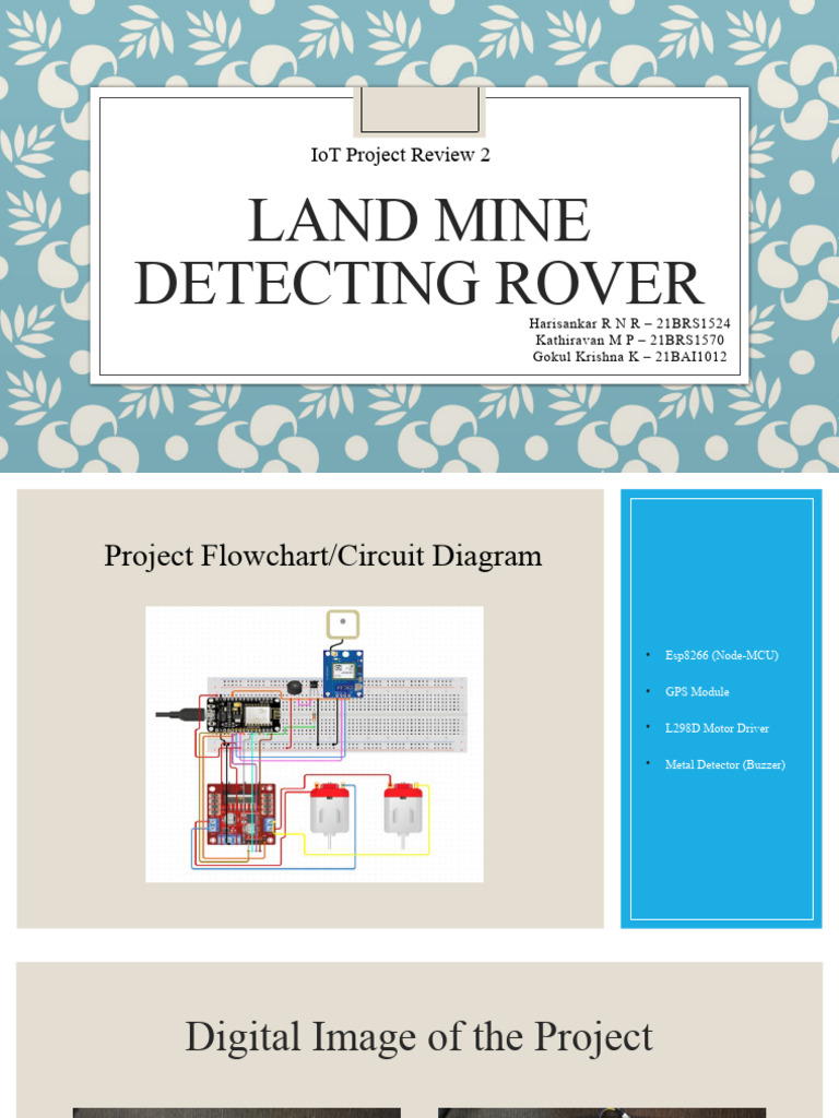 PR 2 Land Mine Detecting Rover | PDF