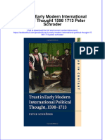PDF Trust in Early Modern International Political Thought 1598 1713 Peter Schroder Ebook Full Chapter