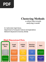 Clustering, A Tool to Analyze Data Points