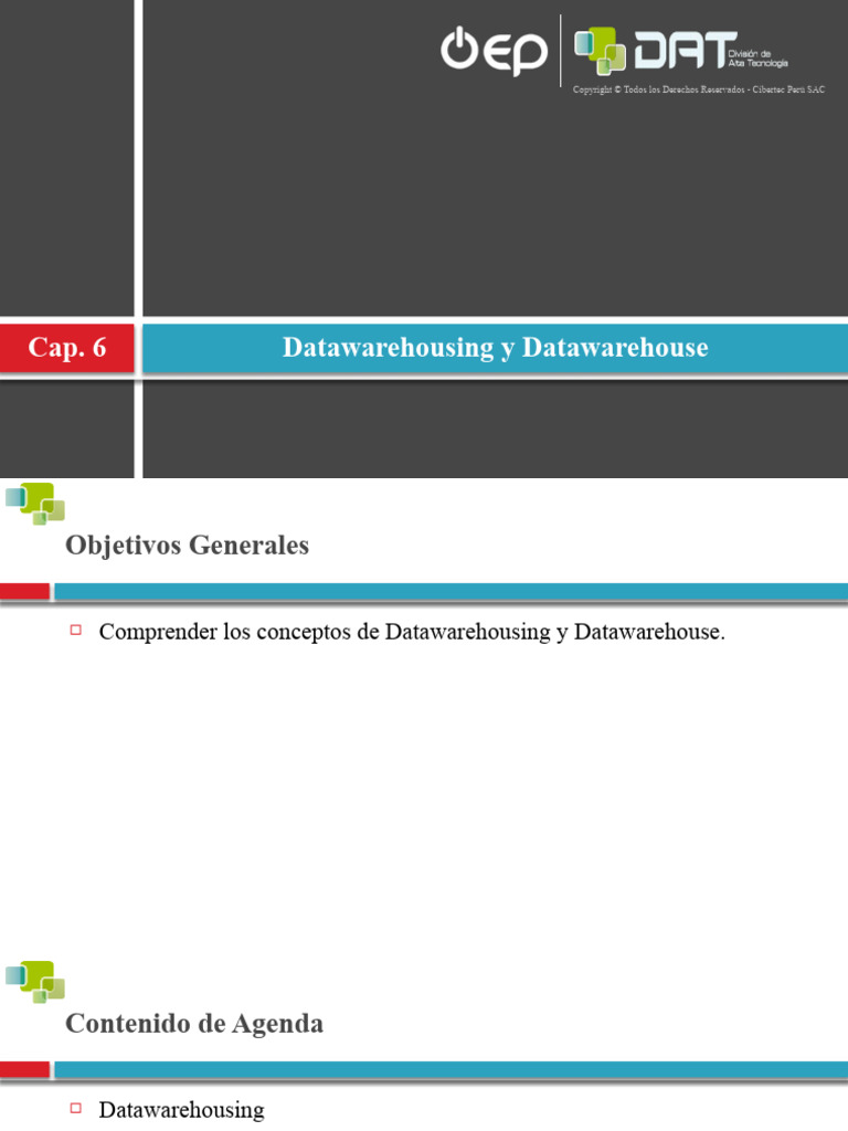 06 Datawarehousing y Datawarehouse 1.2 | PDF | Almacén de datos ...