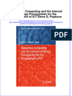 Download pdf Ubiquitous Computing And The Internet Of Things Prerequisites For The Development Of Ict Elena G Popkova ebook full chapter 