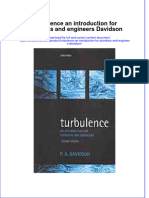 PDF Turbulence An Introduction For Scientists and Engineers Davidson Ebook Full Chapter