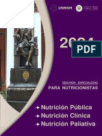 Nutrición - Segunda Especialidad