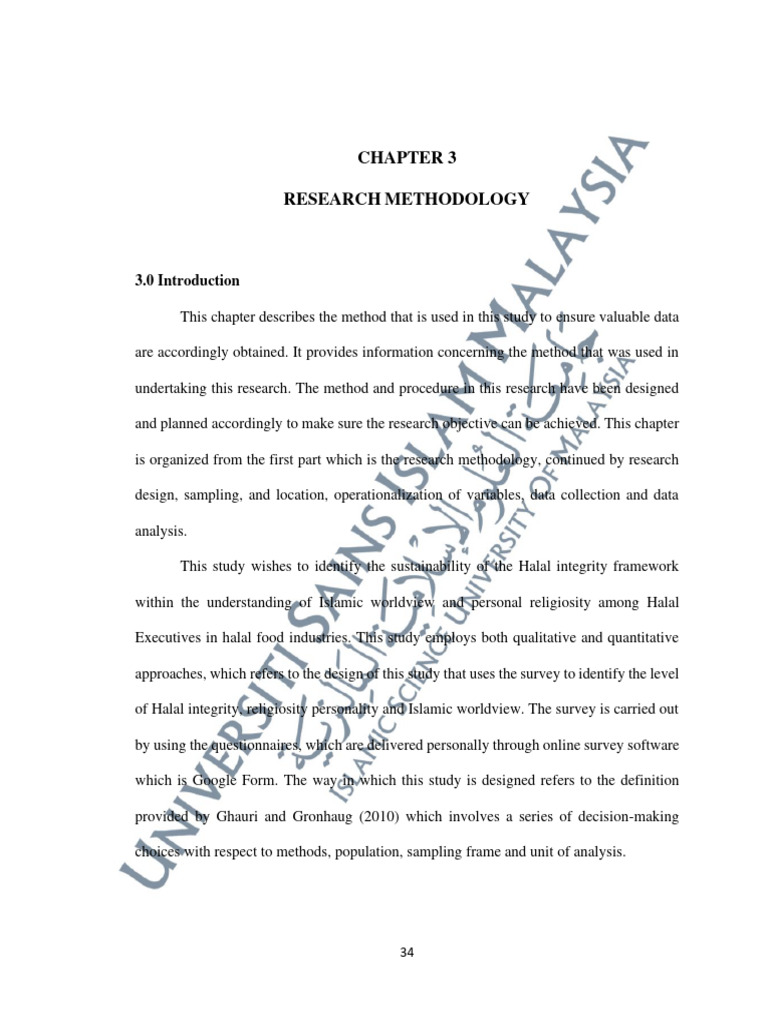 RemoveWatermark 3182702+chapter+3 | PDF | Survey Methodology | Methodology