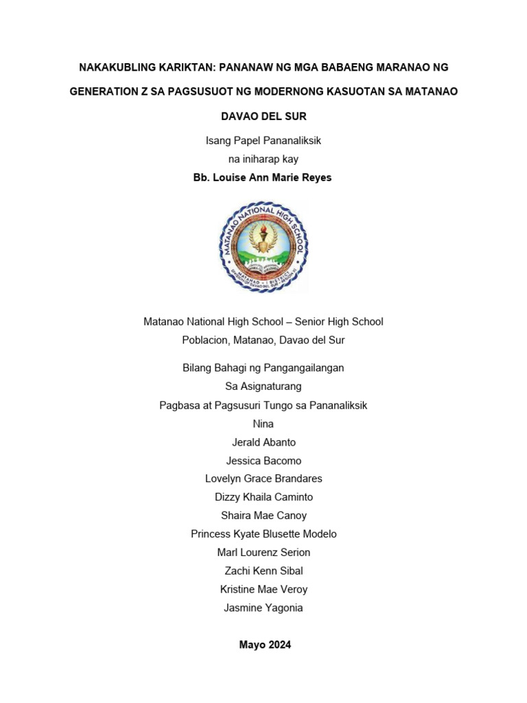 Group 2 - Nakakubling Kariktan - 051042 | PDF