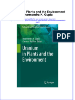 PDF Uranium in Plants and The Environment Dharmendra K Gupta Ebook Full Chapter