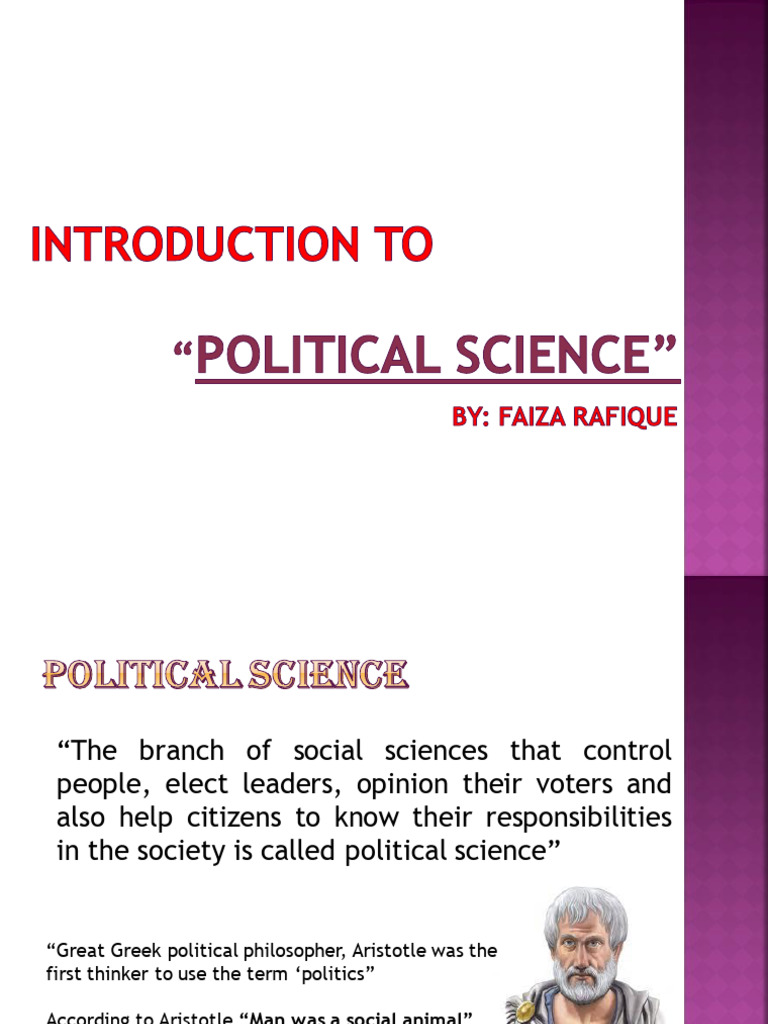 Introduction To Political Science | Download Free PDF | Science ...